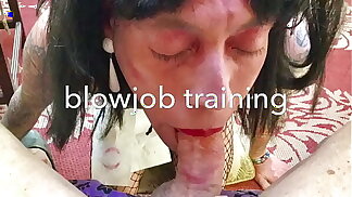 blowjob training - Betty Ramone Sissy Training
